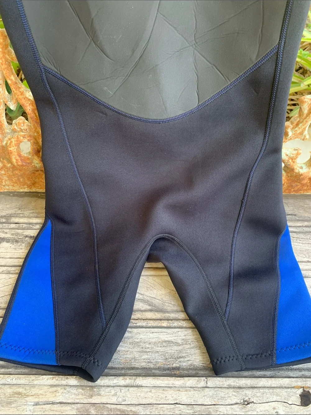 EVO Kids Short Sleeve Swim Wetsuit and Rashguard - Black and Blue